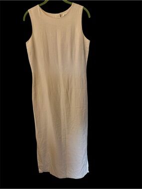 Merona Khaki Sleeveless Linen Maxi Dress